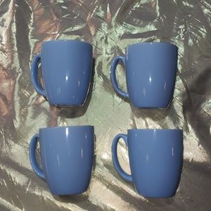 Corelle Stoneware Vintage Coffee Mugs Light Blue